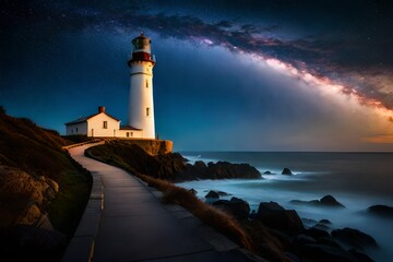 Obraz premium lighthouse on the coast