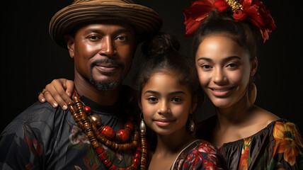 Fototapeta premium Latin America,Hispanic community,people with traditional clothes