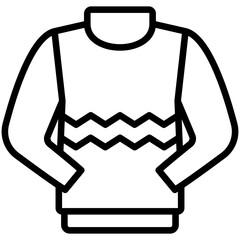 Sweater icons, are often used in design, websites, or applications, banner, flyer to convey specific concepts related to fashion 