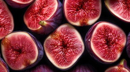 Close up figs background. Organic macro pattern.