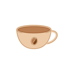 Isolated cup of coffee icon Vector illustration
