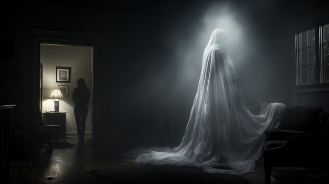 ghost in the dark room