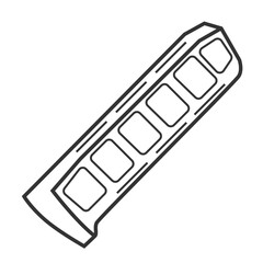 Illustration of the handle icon for the m16 assault rifle on a white background.