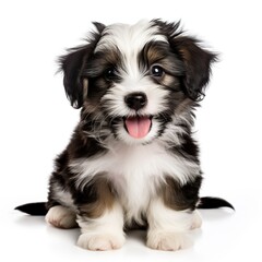 Cute baby dog puppy animal pets AI generated image