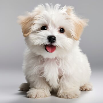 Cute baby dog puppy animal pets AI generated image