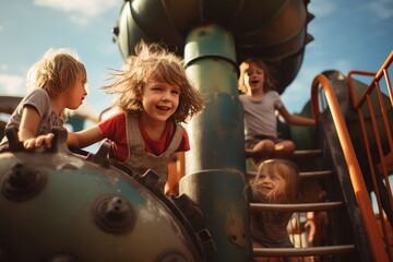 Unbridled Outdoor Joy: Kids Having Fun