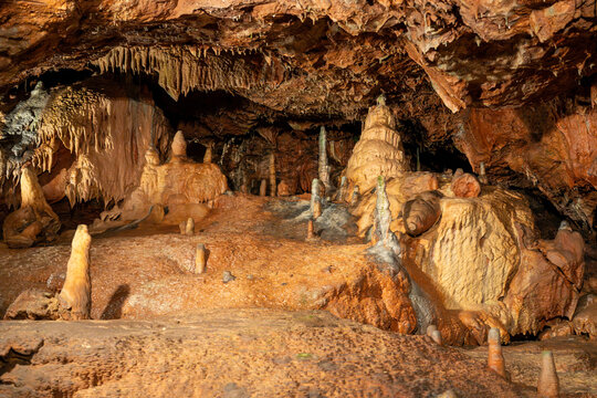 Inside Kents Cavern Prehistoric Caves near Torquay