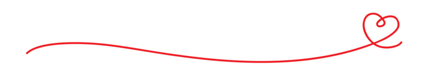 ハートのライン装飾