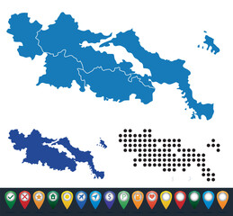 Set maps of Central Greece province