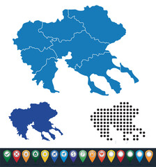 Set maps of Central Macedonia province