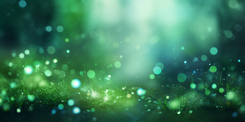 Glitzerstaub alsHintergrund in grün KI