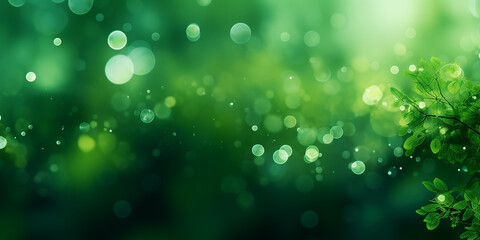 Fototapeta premium Glitzerstaub alsHintergrund in grün KI