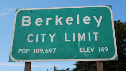 Berkeley California Public Welcome Sign