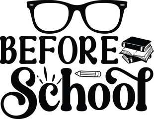 Fototapeta premium Teacher SVG, before school