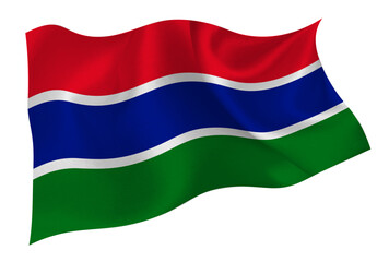 ガンビア　国　 国旗　アイコン	