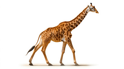Somali Giraffe, commonly known as Reticulated Giraffe. AI Generative.
