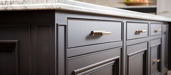 Designer kitchen with contemporary classic cabinetry detail.