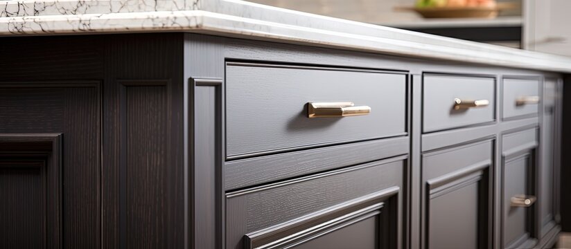 Designer kitchen with contemporary classic cabinetry detail.