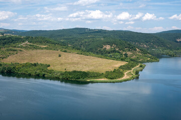 Summer view of Pchelina Reservoir, Bulgaria