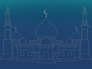 mosque icon vector illustration