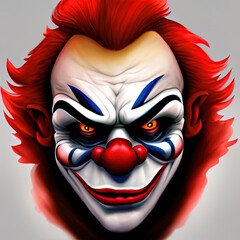 Horror clown icon