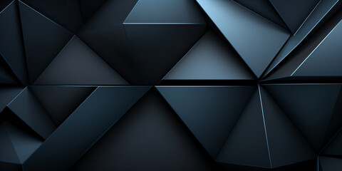 Abstract dark blue modern background with triangles