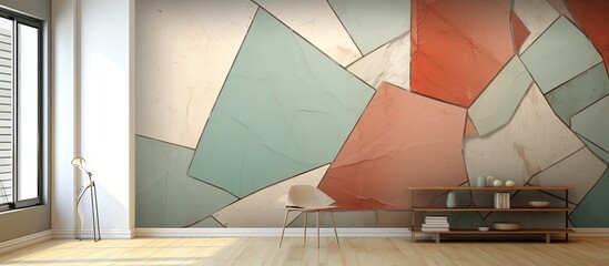 A stunning abstract wallpaper featuring fractured tiles or shapes.