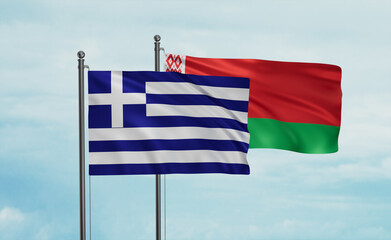 Belarus and Greece flag