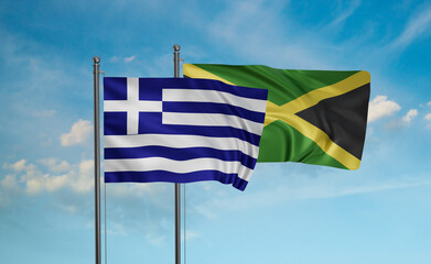 Jamaica and Greece flag