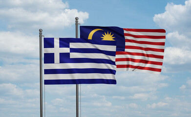Malaysia and Greece flag
