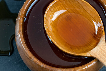 natural bee honey from different colors