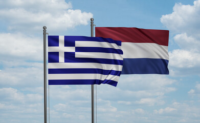 Netherlands and Greece flag