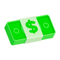 3D Bundle Of Bills