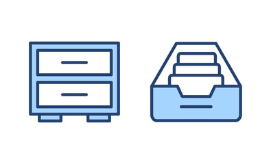 Archive folders icon vector. Document vector icon. Archive storage icon.