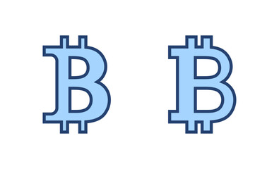 Bitcoin icon vector. bitcoin sign and symbol. payment symbol. cryptocurrency logo