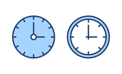 Clock icon vector. Time sign and symbol. watch icon