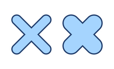 Fototapeta premium Close icon vector. Delete sign and symbol. cross sign