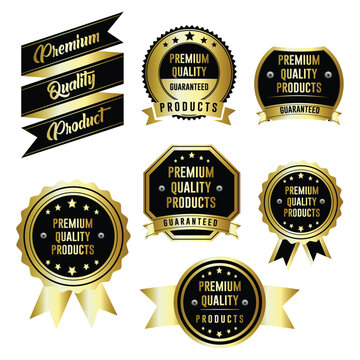 Gold Badge Premium Quality Tag For Shop Industry Design 