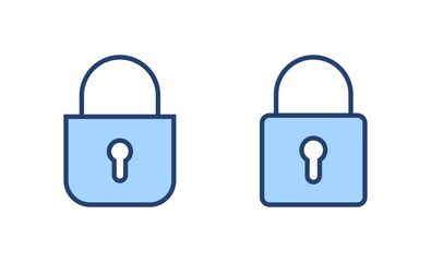 Lock icon vector. Padlock sign and symbol. Encryption icon. Security symbol