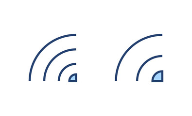 Wifi icon vector. signal sign and symbol. Wireless  icon