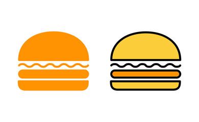 Burger icon set for web and mobile app. burger sign and symbol. hamburger