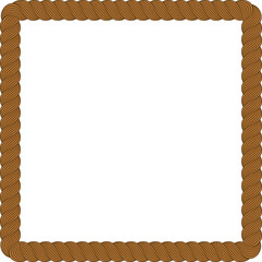 brown square frame rope