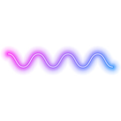 neon wavy line