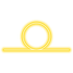 neon noose line border yellow