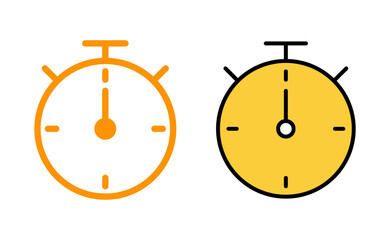 stopwatch icon set for web and mobile app. Timer sign and symbol. Countdown icon. Period of time