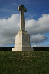Obraz premium WW1 Scottish Divisions Graves at Sunkens Lane, Beaumont-Hamel, Peronne, Somme, Hauts-de-France, France