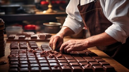 chocolatier crafting artisanal chocolates generative ai