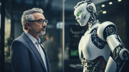 computer science professor discussing artificial intelligence generative ai