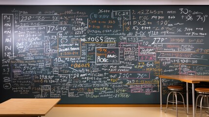 mathematics professor solving complex equations on a whiteboard generative ai - obrazy, fototapety, plakaty