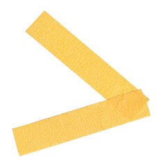 arrow yellow duct tape isolated